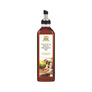 Organic Cold Pressed Black Mustard Oil 1L | Wood Pressed | Pure & Unrefined | Single Pressed | Premium Cooking Oil | Rich Natural Flavor