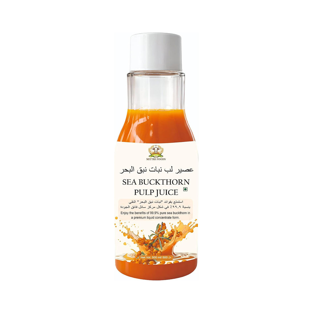 Himalayan Sea Buckthorn Pulp, Cold-Pressed, Enriched with Vitamin C, Omega 3 6 7 9, Antioxidants