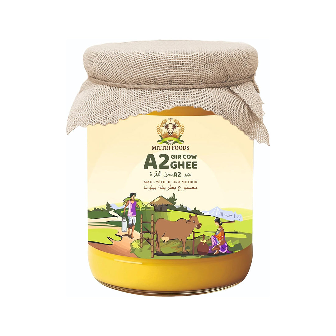 A2 Gir Cow Ghee | Made with Traditional Bilona Method | Grassfed, Pure & Healthy | Natural & Lab-Tested