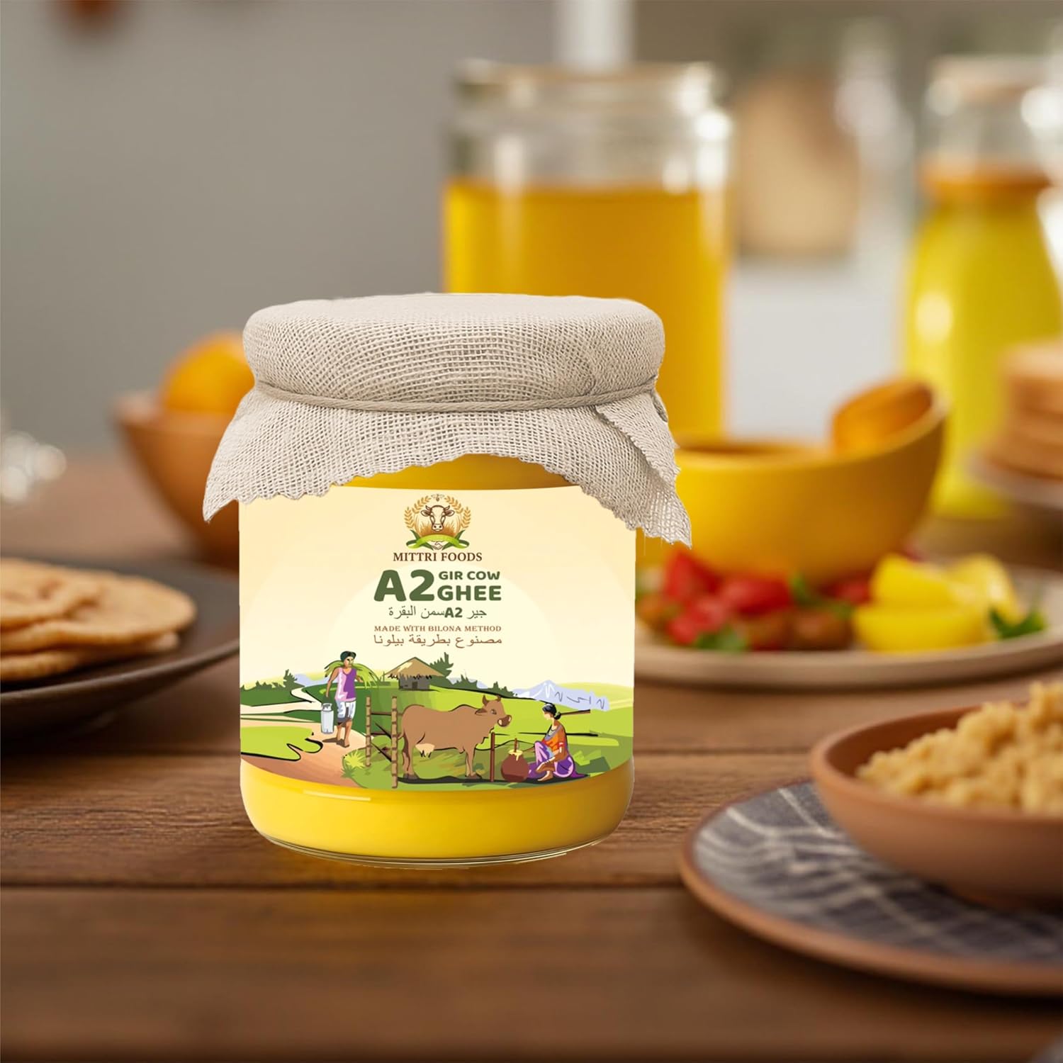 A2 Gir Cow Ghee | Made with Traditional Bilona Method | Grassfed, Pure & Healthy | Natural & Lab-Tested