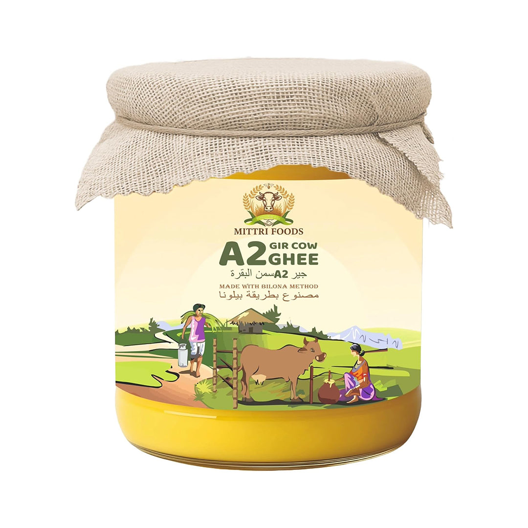 A2 Gir Cow Ghee | Made with Traditional Bilona Method | Grassfed, Pure & Healthy | Natural & Lab-Tested