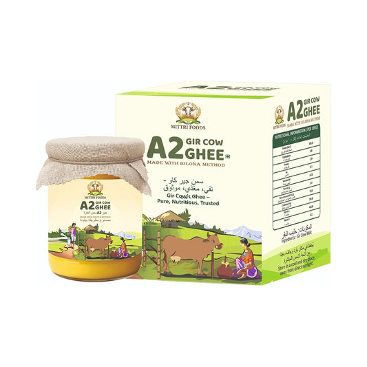 A2 Gir Cow Ghee | Made with Traditional Bilona Method | Grassfed, Pure & Healthy | Natural & Lab-Tested